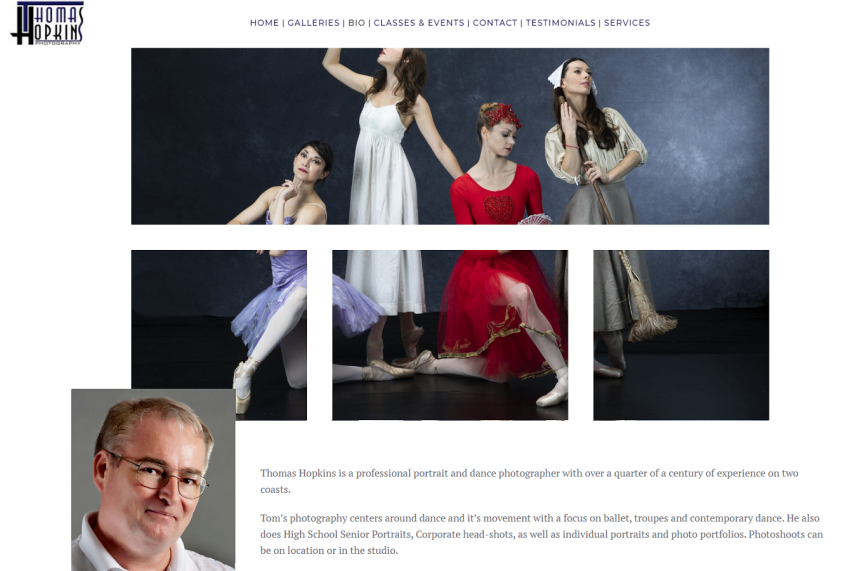 Thomas Hopkins Photography Bothell, WA 98011 Web Design