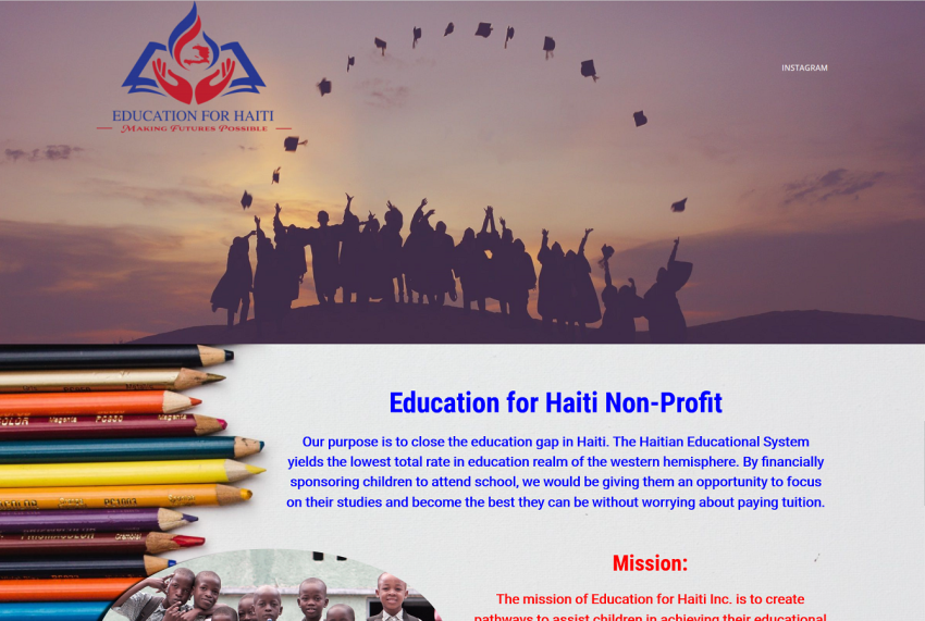 Education For Haiti Bridgeport, CT Website Design